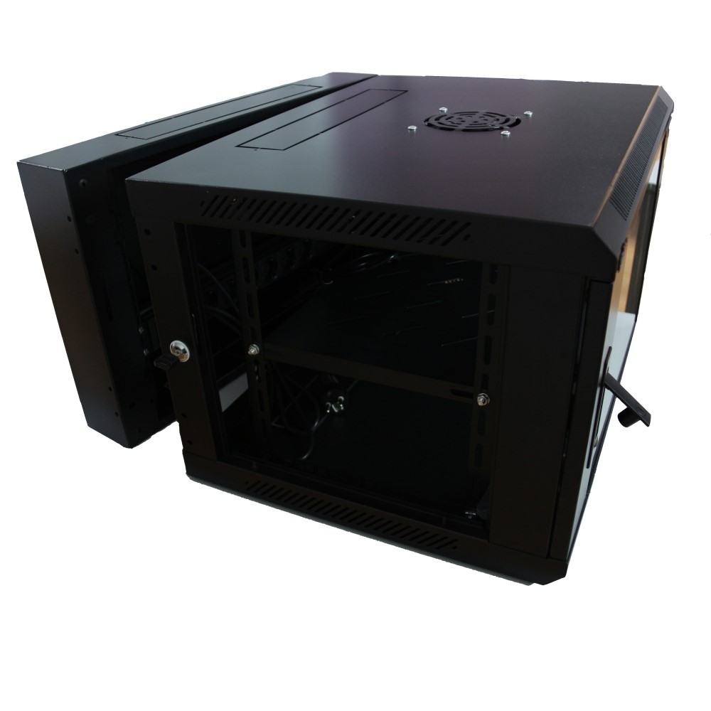 Armario Rack Mural 19&quot; Serie GLOBAL 2 cuerpos 6U, fondo 550 mm, con accesorios